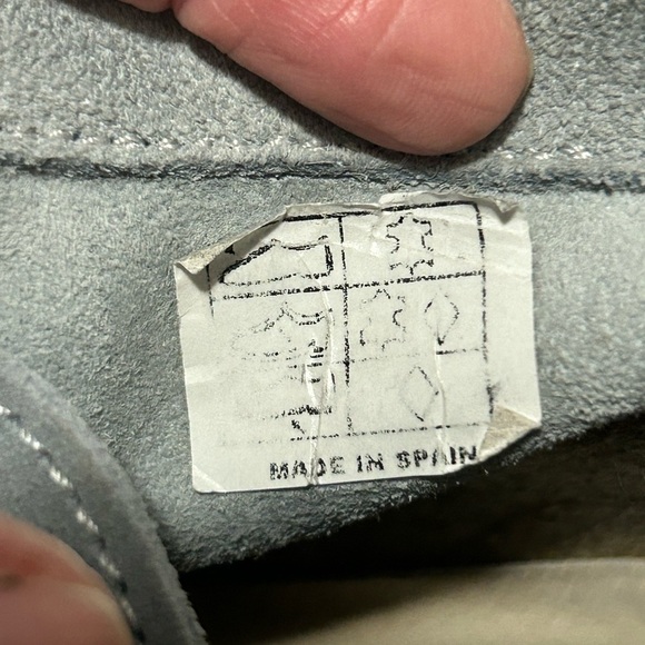 Free People dusty blue suede ankle moccasin boots - Picture 8 of 8